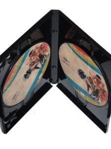 boitier DVD plastique type amaray noir avec 2 emplacements